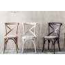 Gallery Direct Set of 2 Cafe Black Oak Dining Chairs with Linen Seat Gallery Direct Set of 2 Cafe Black Oak Dining Chairs with Linen Seat