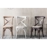 Gallery Direct Set of 2 Cafe Washed Oak Dining Chairs with Linen Seat Gallery Direct Set of 2 Cafe Washed Oak Dining Chairs with Linen Seat