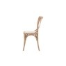 Gallery Direct Set of 2 Cafe Washed Oak Dining Chairs with Linen Seat Gallery Direct Set of 2 Cafe Washed Oak Dining Chairs with Linen Seat