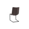 Gallery Direct Set of 2 Edington Dining Chairs in Grey Leather Gallery Direct Set of 2 Edington Dining Chairs in Grey Leather