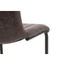 Gallery Direct Set of 2 Edington Dining Chairs in Grey Leather Gallery Direct Set of 2 Edington Dining Chairs in Grey Leather