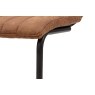 Gallery Direct Set of 2 Edington Dining Chairs in Brown Leather Gallery Direct Set of 2 Edington Dining Chairs in Brown Leather