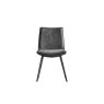 Gallery Direct Set of 2 Hinks Dining Chairs in Grey Leather Gallery Direct Set of 2 Hinks Dining Chairs in Grey Leather