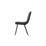 Gallery Direct Set of 2 Hinks Dining Chairs in Grey Leather Gallery Direct Set of 2 Hinks Dining Chairs in Grey Leather