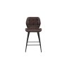 Gallery Direct Set of 2 Manford Leather Bar Stools in Brown Gallery Direct Set of 2 Manford Leather Bar Stools in Brown