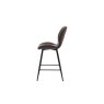 Gallery Direct Set of 2 Manford Leather Bar Stools in Brown Gallery Direct Set of 2 Manford Leather Bar Stools in Brown