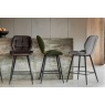 Gallery Direct Set of 2 Manford Fabric Bar Stools in Light Grey Gallery Direct Set of 2 Manford Fabric Bar Stools in Light Grey