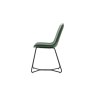 Gallery Direct Set of 2 Hawking Dining Chairs in Green PU Leather Gallery Direct Set of 2 Hawking Dining Chairs in Green PU Leather