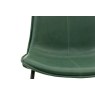 Gallery Direct Set of 2 Hawking Dining Chairs in Green PU Leather Gallery Direct Set of 2 Hawking Dining Chairs in Green PU Leather