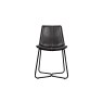 Gallery Direct Set of 2 Hawking Dining Chairs in Charcoal PU Leather Gallery Direct Set of 2 Hawking Dining Chairs in Charcoal PU Leather