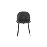 Gallery Direct Set of 2 Flanagan Dining Chairs in Grey Velvet Gallery Direct Set of 2 Flanagan Dining Chairs in Grey Velvet