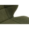 Gallery Direct Set of 2 Manford Fabric Dining Chairs in Bottle Green Gallery Direct Set of 2 Manford Fabric Dining Chairs in Bottle Green