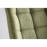 Gallery Direct Set of 2 Manford Fabric Dining Chairs in Bottle Green Gallery Direct Set of 2 Manford Fabric Dining Chairs in Bottle Green