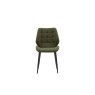 Gallery Direct Set of 2 Manford Fabric Dining Chairs in Bottle Green Gallery Direct Set of 2 Manford Fabric Dining Chairs in Bottle Green