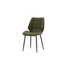Gallery Direct Set of 2 Manford Fabric Dining Chairs in Bottle Green Gallery Direct Set of 2 Manford Fabric Dining Chairs in Bottle Green