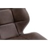 Gallery Direct Set of 2 Manford Leather Dining Chairs in Brown Gallery Direct Set of 2 Manford Leather Dining Chairs in Brown