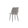 Gallery Direct Set of 2 Manford Fabric Dining Chairs in Light Grey Gallery Direct Set of 2 Manford Fabric Dining Chairs in Light Grey