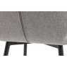 Gallery Direct Set of 2 Manford Fabric Dining Chairs in Light Grey Gallery Direct Set of 2 Manford Fabric Dining Chairs in Light Grey