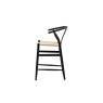 Gallery Direct Set of 2 Whitney Black Elm Wishbone Back Bar Stools with Woven Seat Gallery Direct Set of 2 Whitney Black Elm Wishbone Back Bar Stools with Woven Seat