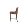 Gallery Direct Set of 2 Tarnby Bar Stools in Tan Brown Leather Gallery Direct Set of 2 Tarnby Bar Stools in Tan Brown Leather