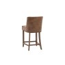 Gallery Direct Set of 2 Tarnby Bar Stools in Tan Brown Leather Gallery Direct Set of 2 Tarnby Bar Stools in Tan Brown Leather