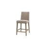 Gallery Direct Set of 2 Rex Fabric Bar Stools in Cement Grey Linen Gallery Direct Set of 2 Rex Fabric Bar Stools in Cement Grey Linen