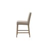 Gallery Direct Set of 2 Rex Fabric Bar Stools in Cement Grey Linen Gallery Direct Set of 2 Rex Fabric Bar Stools in Cement Grey Linen
