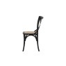 Gallery Direct Set of 2 Cafe Black Oak Dining Chairs with Rattan Seat Gallery Direct Set of 2 Cafe Black Oak Dining Chairs with Rattan Seat