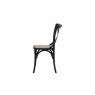 Gallery Direct Set of 2 Cafe Black Oak Dining Chairs with Rattan Seat Gallery Direct Set of 2 Cafe Black Oak Dining Chairs with Rattan Seat