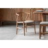Gallery Direct Set of 2 Whitney Natural Elm Wishbone Back Dining Chairs with Woven Seat Gallery Direct Set of 2 Whitney Natural Elm Wishbone Back Dining Chairs with Woven Seat