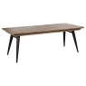 Franklin Reclaimed Wood 160-200cm Extending Dining Table Set & 4 Jack Black Dining Chairs Franklin Reclaimed Wood 160-200cm Extending Dining Table Set & 4 Jack Black Dining Chairs