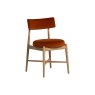 G Plan Winchester Retro Oak 130-170cm D-End Extending Dining Table Set & 4 Flora Orange Chairs G Plan Winchester Retro Oak 130-170cm D-End Extending Dining Table Set & 4 Flora Orange Chairs