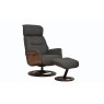 Reya Swivel Recliner Chair and Stool Reya Swivel Recliner Chair and Stool