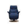 Utah Full Leather Swivel Recliner Chair