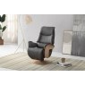 Utah Full Leather Swivel Recliner Chair