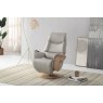 Utah Full Leather Swivel Recliner Chair