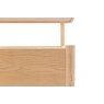 Gallery Direct Hatfield Natural Oak Bed Frame with Upholstered Headboard Gallery Direct Hatfield Natural Oak Bed Frame with Upholstered Headboard