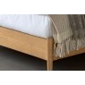 Gallery Direct Hatfield Natural Oak Bed Frame with Upholstered Headboard Gallery Direct Hatfield Natural Oak Bed Frame with Upholstered Headboard