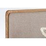 Gallery Direct Hatfield Natural Oak Bed Frame with Upholstered Headboard Gallery Direct Hatfield Natural Oak Bed Frame with Upholstered Headboard