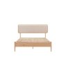 Gallery Direct Hatfield Natural Oak Bed Frame with Upholstered Headboard Gallery Direct Hatfield Natural Oak Bed Frame with Upholstered Headboard