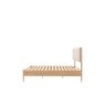 Gallery Direct Hatfield Natural Oak Bed Frame with Upholstered Headboard Gallery Direct Hatfield Natural Oak Bed Frame with Upholstered Headboard