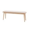 Gallery Direct Hatfield Natural Oak Upholstered Bench Gallery Direct Hatfield Natural Oak Upholstered Bench