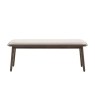 Gallery Direct Hatfield Smoked Oak Upholstered Bench Gallery Direct Hatfield Smoked Oak Upholstered Bench