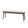 Gallery Direct Hatfield Smoked Oak Upholstered Bench Gallery Direct Hatfield Smoked Oak Upholstered Bench