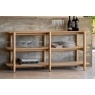 Gallery Direct Hatfield Natural Oak Wide Open Display Unit Gallery Direct Hatfield Natural Oak Wide Open Display Unit