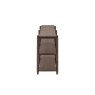 Gallery Direct Hatfield Smoked Oak Wide Open Display Unit Gallery Direct Hatfield Smoked Oak Wide Open Display Unit