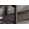 Gallery Direct Hatfield Smoked Oak Wide Open Display Unit Gallery Direct Hatfield Smoked Oak Wide Open Display Unit