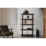Gallery Direct Hatfield Smoked Oak Tall Open Display Unit Gallery Direct Hatfield Smoked Oak Tall Open Display Unit