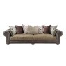 Atlantis Fabric & Leather Mix Pillow Back 4 Seater Sofa Atlantis Fabric & Leather Mix Pillow Back 4 Seater Sofa