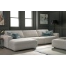 Opulent Fabric Large Modular Sofa with Chaise End Opulent Fabric Large Modular Sofa with Chaise End